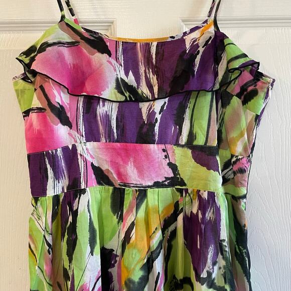 Mac & Jac Multicolored Spaghetti Strap Dress size M. - Picture 2 of 15